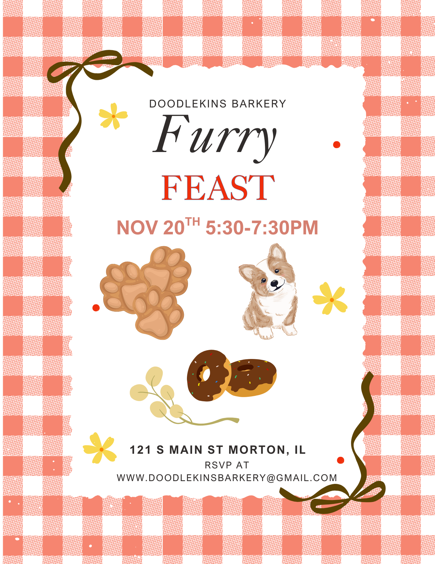 Furry Feast! Nov 20th 5:30-7:30pm
